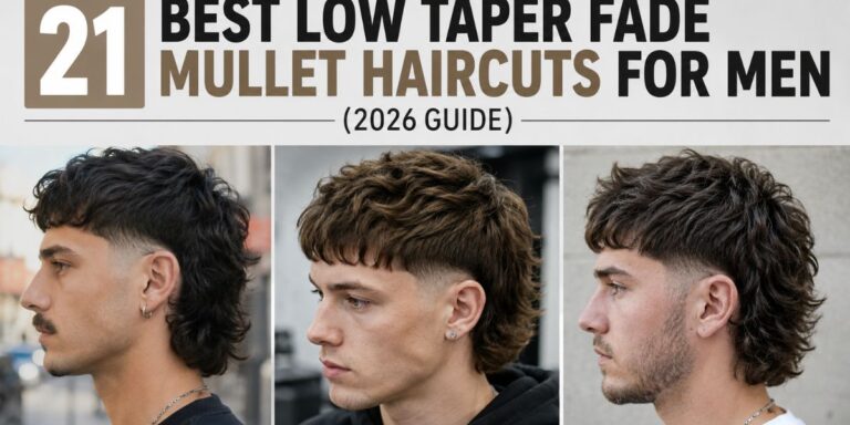 21 Best Low Taper Fade Mullet Haircuts for Men