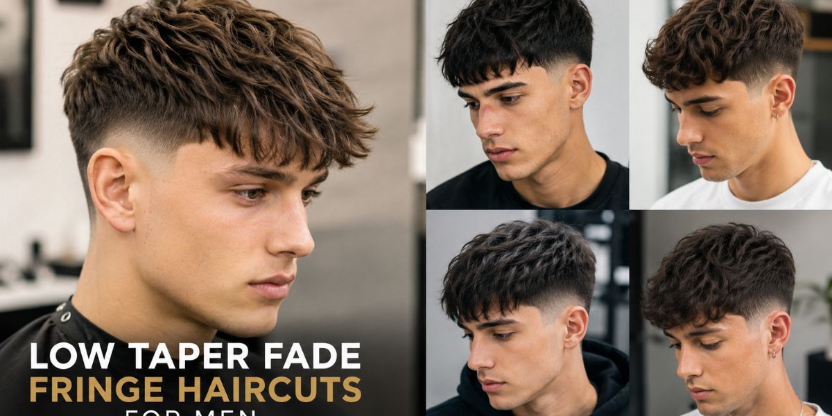 27 Trendy Low Taper Fade Fringe Haircuts for Men 2026