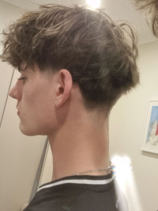 Low Taper Fade Long Fringe