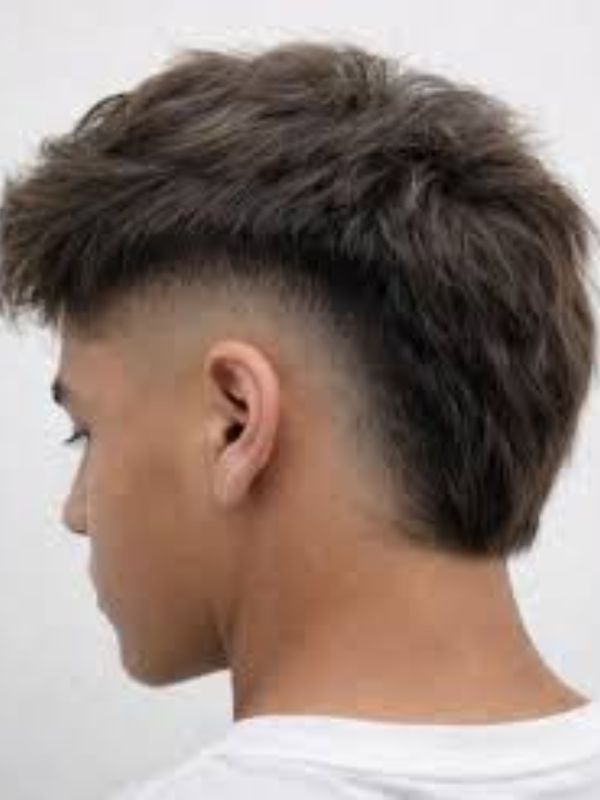Taper Fade Mullet Thick Hair Style