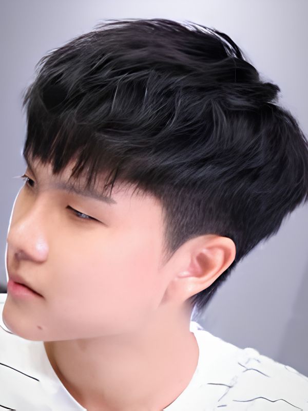 Korean Two-Block Mullet