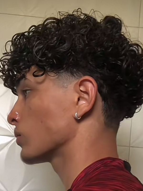 Low Fade Curly Hair Burst