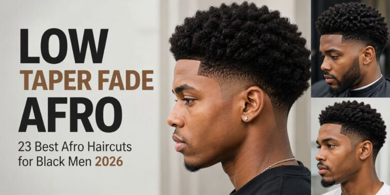 Low Taper Fade Afro 23 Best Afro Haircuts for Black Men 2026