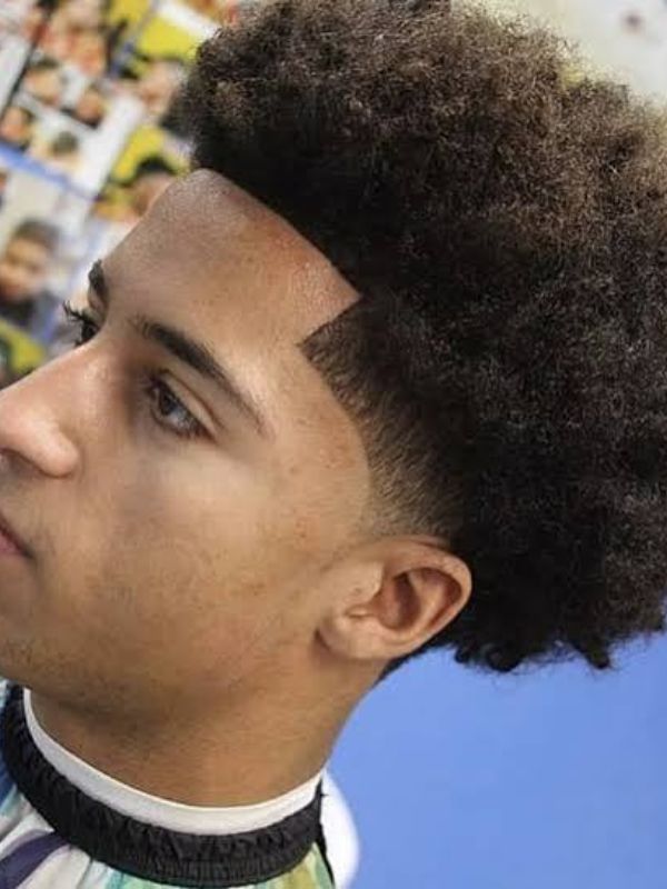 Low Taper Fade Big Afro