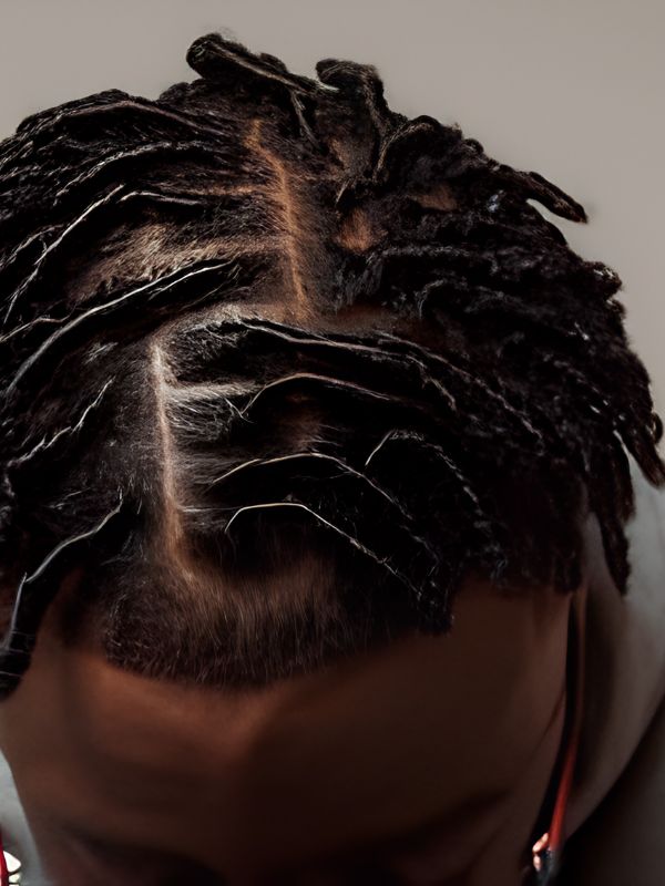 Low Taper Fade Black Dreadlocks