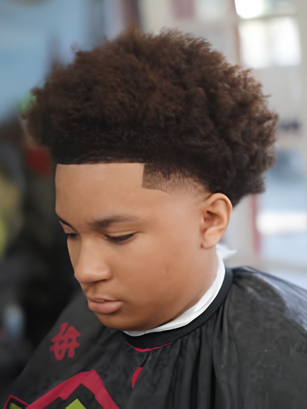 Low Taper Fade Black Haircut Blowout