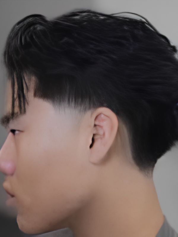 Low Taper Fade + Blowout