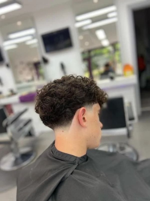 Low Taper Fade Fluffy Hair Modern Trend