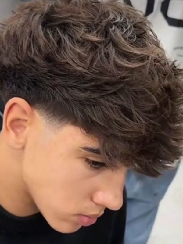 Low Taper Fade Fluffy Hair Short