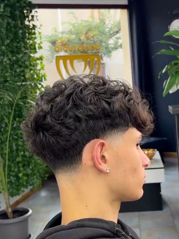 Low Taper Fade Fluffy Hair for Thick Hair
