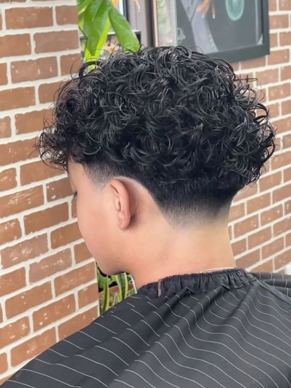 Low Taper Fade Tight Curls