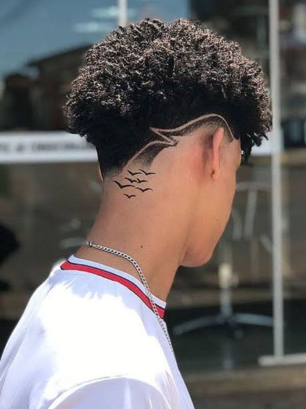 Low Taper Fade Trendy Afro