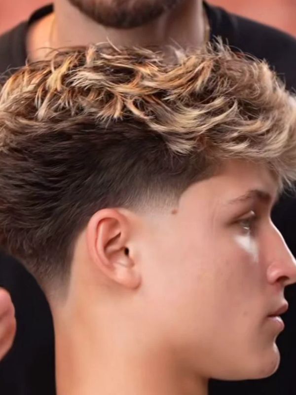Low Taper Fade with Highlights