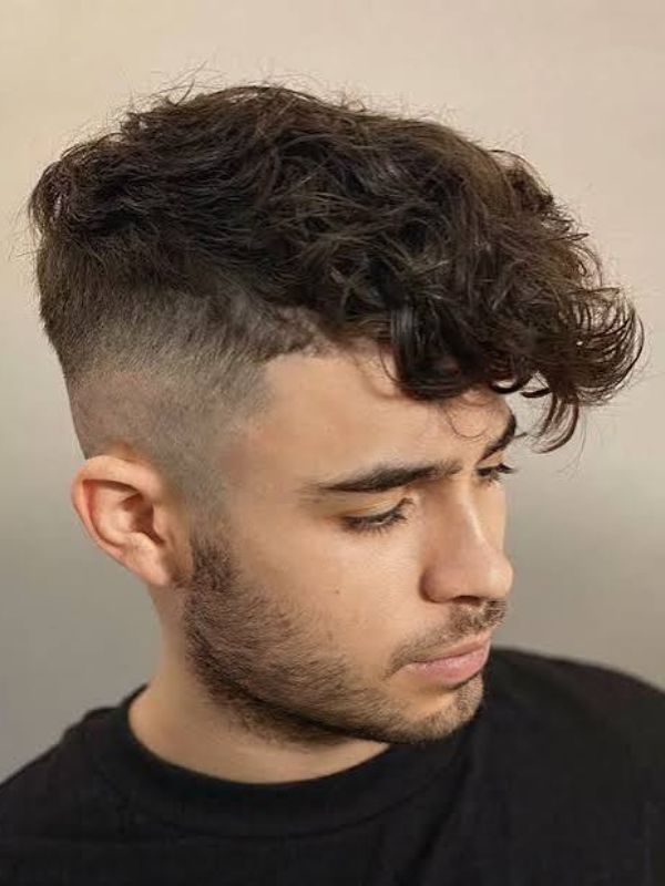 Low Taper Fade with Textured Fringe Haircut
