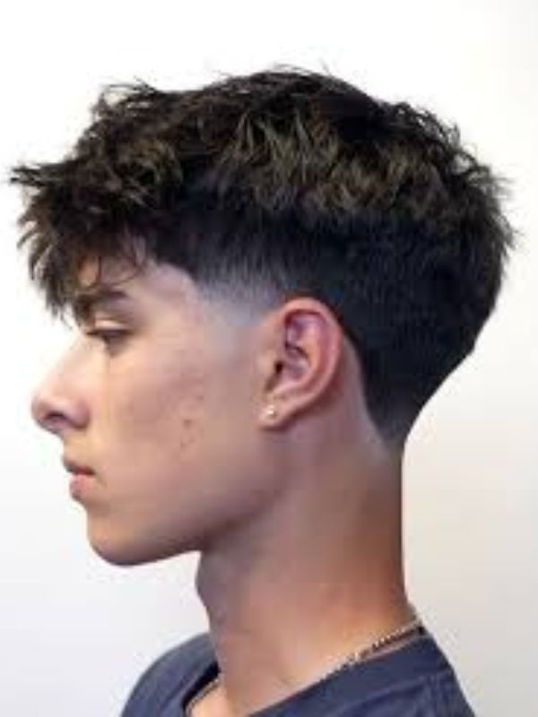 Low Taper Fade with Textured Top