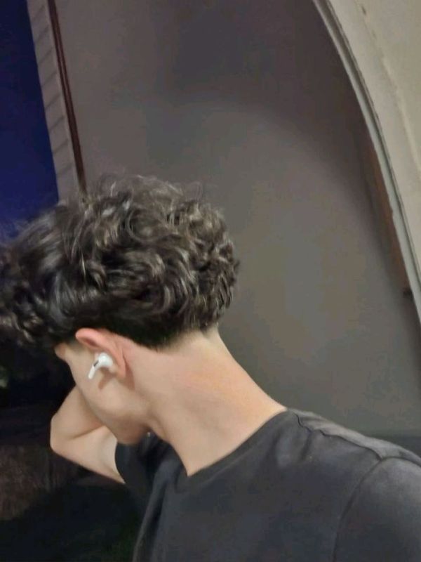 Low Taper Thick Curly Hair