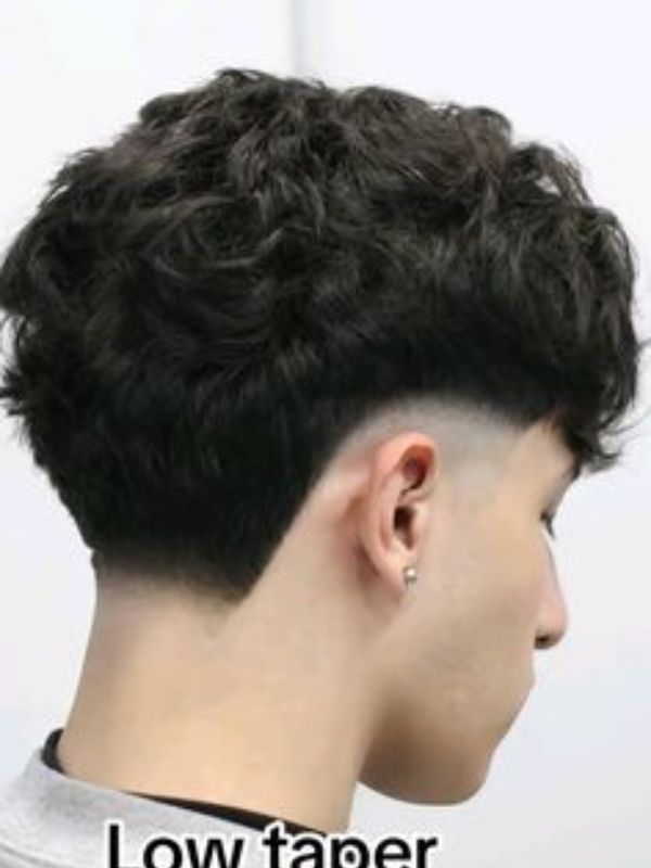 Low Taper With Curly Mullet