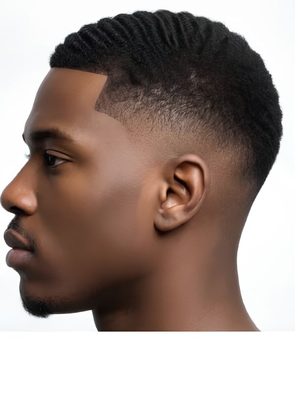 Low taper fade afro men