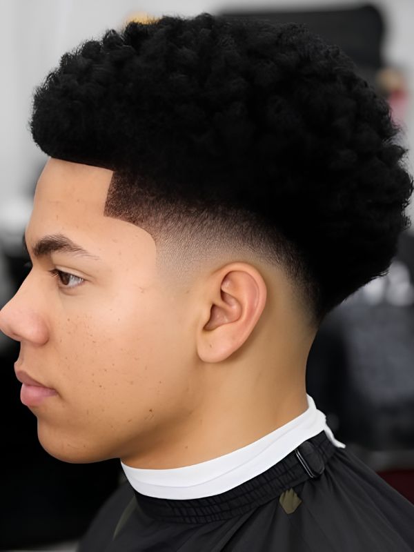 Mid Taper Fade Afro