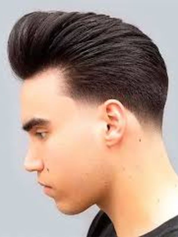 Mid Taper Fade with Pompadour