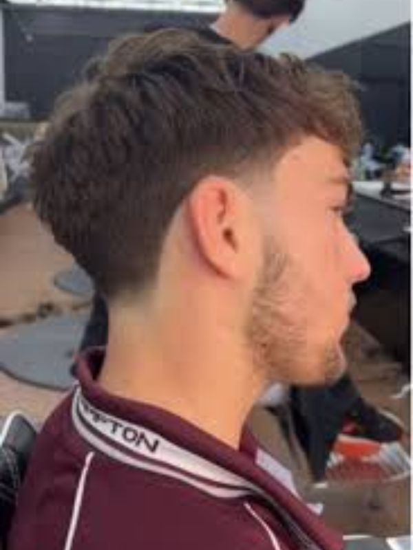 Mid Taper Fade with Textured Crop