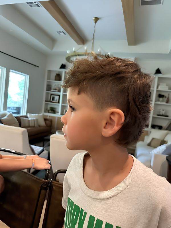 Modern kid mullet