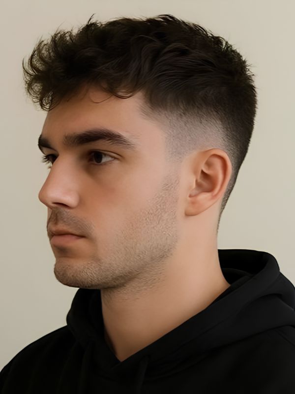 Textured Crop with Low Taper Fade