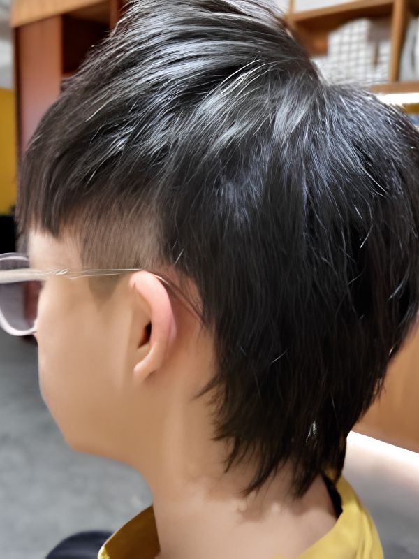 Textured Two Block Mullet