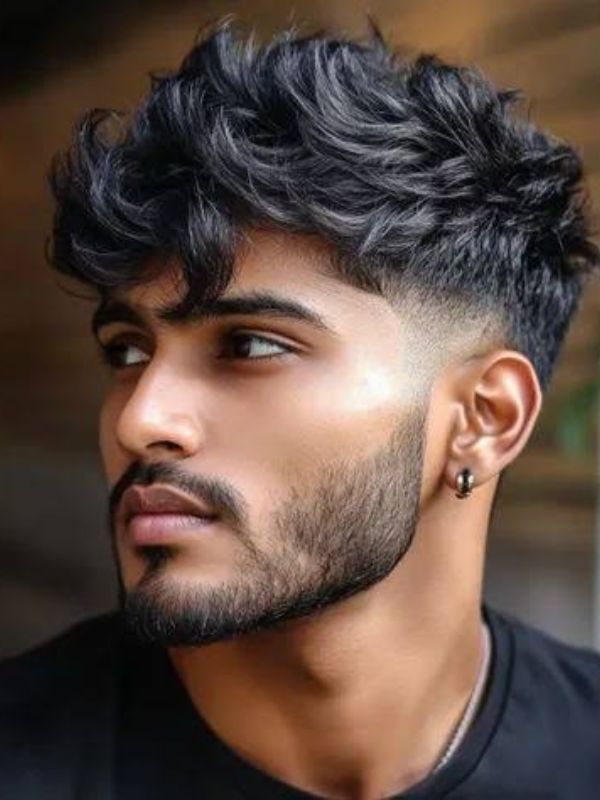 Wavy Textured Crop with Low Taper