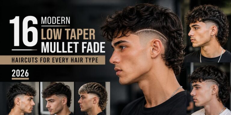 16 Modern Low Taper Mullet Fade Haircuts for Every Hair Type (2026)