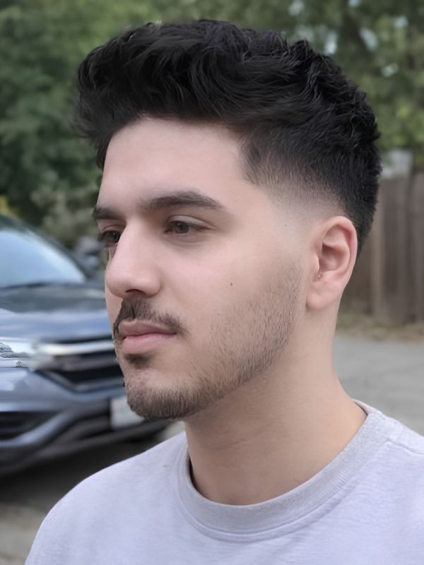 Barber Advice Mid Taper Fade with Textured Fringe Best Result