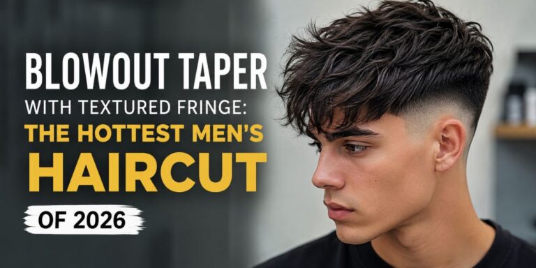 Blowout Taper with Textured Fringe The Hottest Mens Haircut of 2026