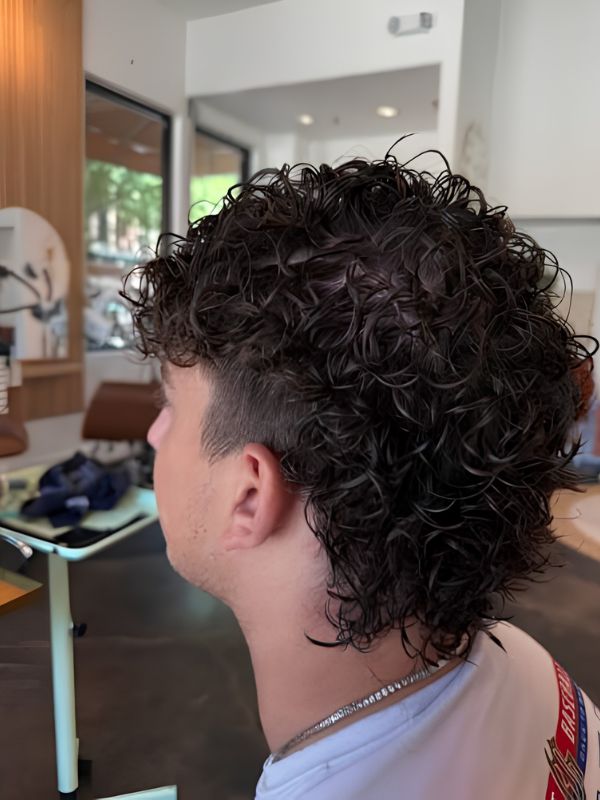 Defined Ringlet Curls and Tapered Sides