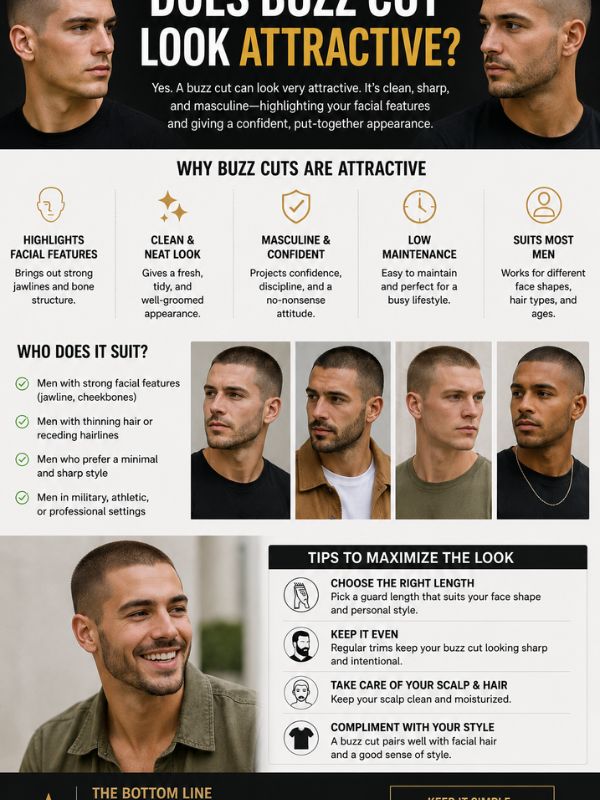 Does buzz cut look attractive