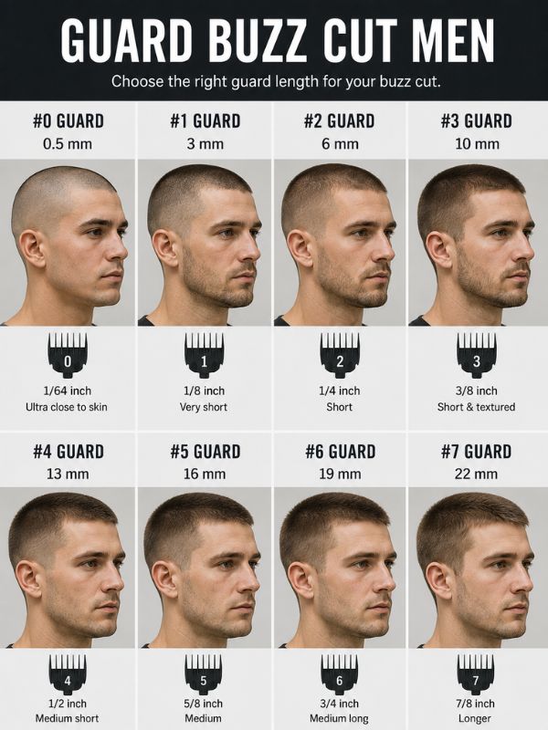 Guard buzz cut men