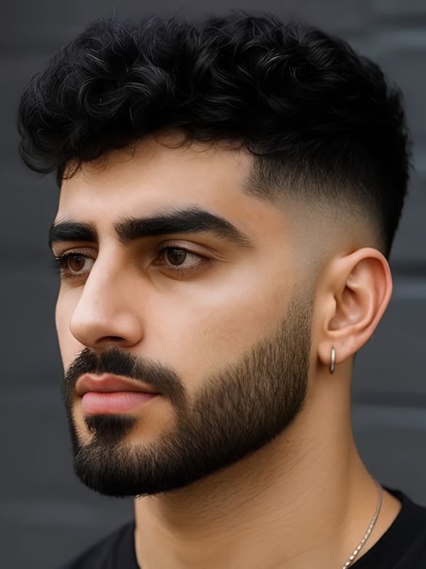 Hair Types That Work Well withMid Taper Fade with Textured Fringe