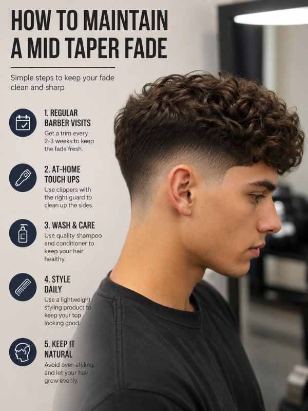 How to Maintain a Mid Taper Fade