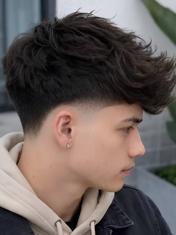 Low Taper Fade Asian Hair With Volume