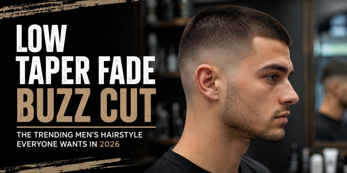 Low Taper Fade Buzz Cut The Trending Men's Hairstyle Everyone Wants in 2026 (1)