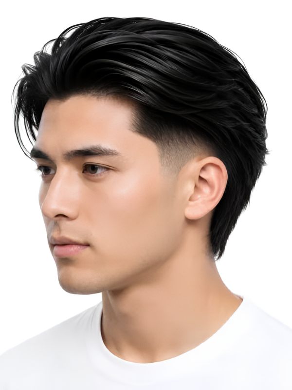_Low Taper Fade With Asian Textured Hair