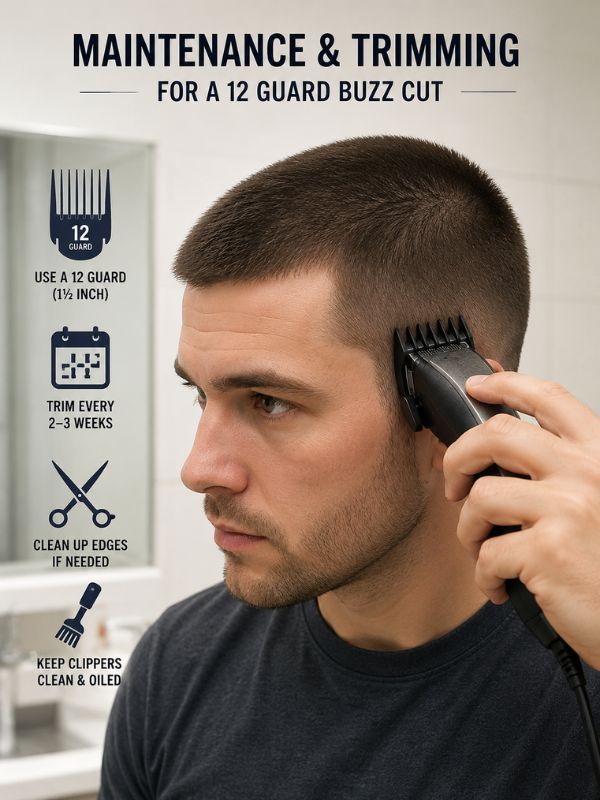 Maintenance and Trimming for a 12 Guard Buzz Cut