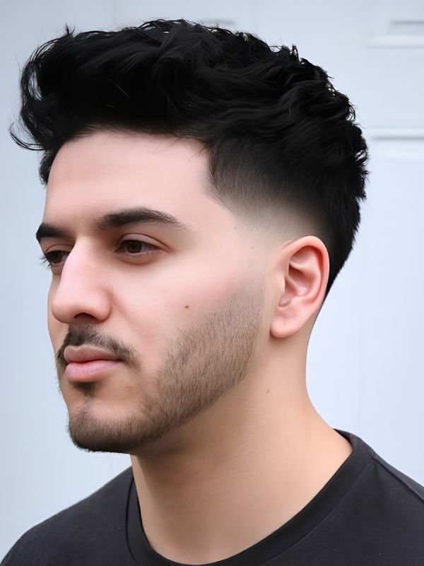 Undercut High Taper Fade Curly Hair