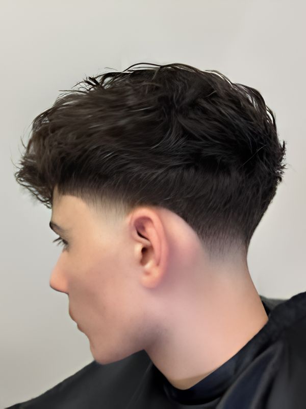 What does the low taper fade look like