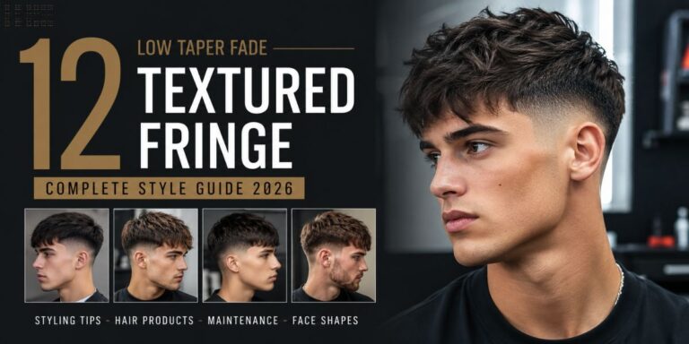 12 Low Taper Fade Textured Fringe – Complete Style Guide 2026