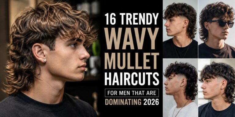 16 Trendy Wavy Mullet Haircuts for Men That Are Dominating 2026