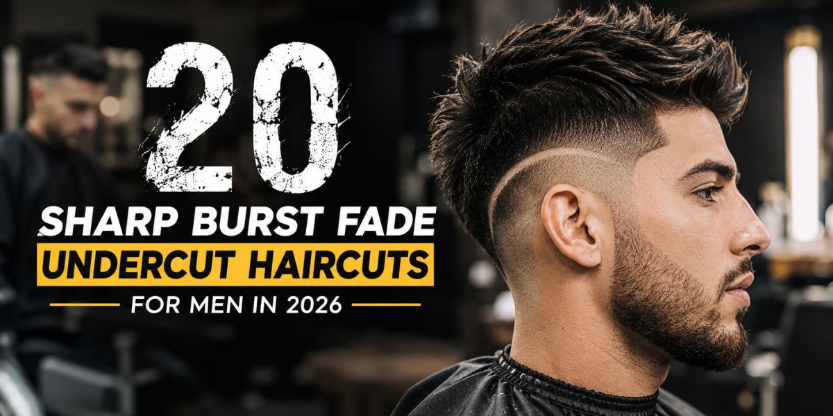 20 Sharp Burst Fade Undercut Haircuts for Men in 2026