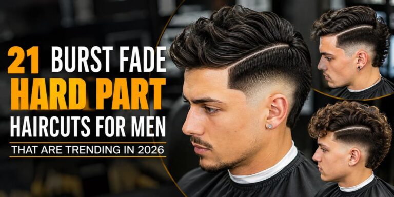 21 Burst Fade Hard Part Haircuts for Men That Are Trending in 2026
