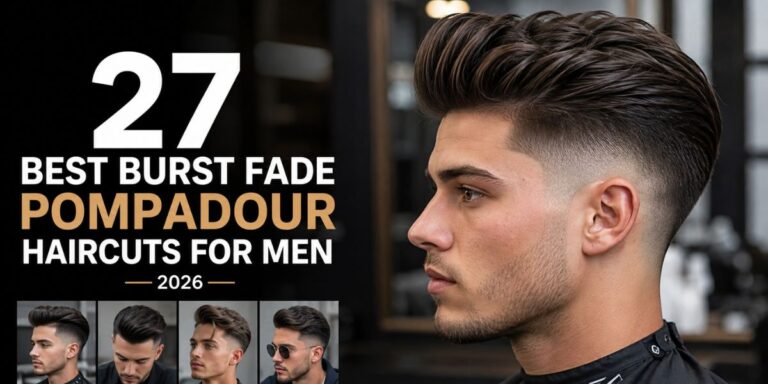 27 Best Burst Fade Pompadour Haircuts for Men (2026)
