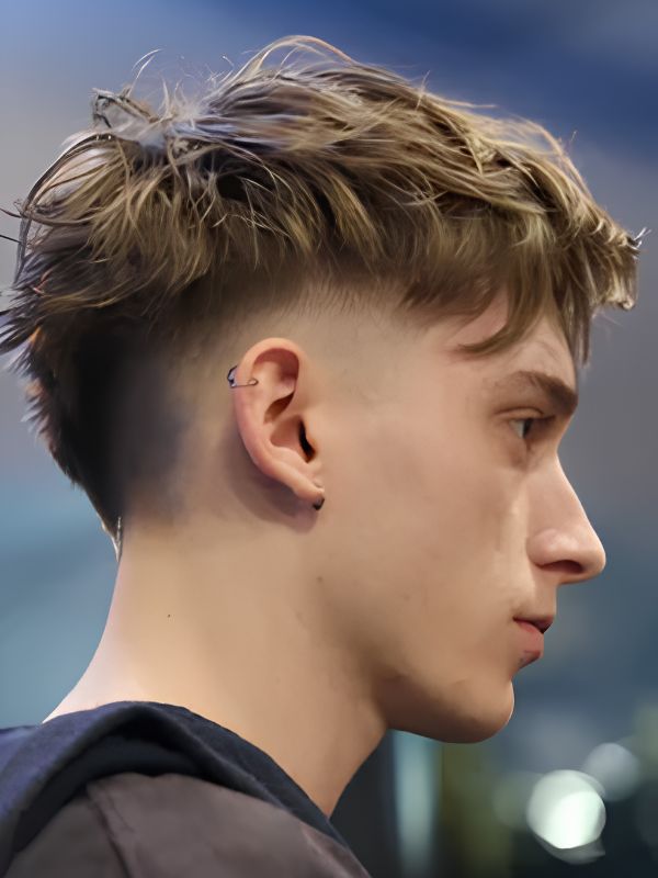 Burst Fade Mullet