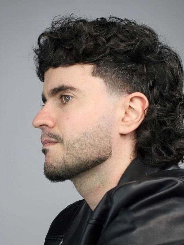 Curly Mullet Fade